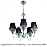 Lustre Master Opus Preto p/5 lâmp. (148960006) Startec