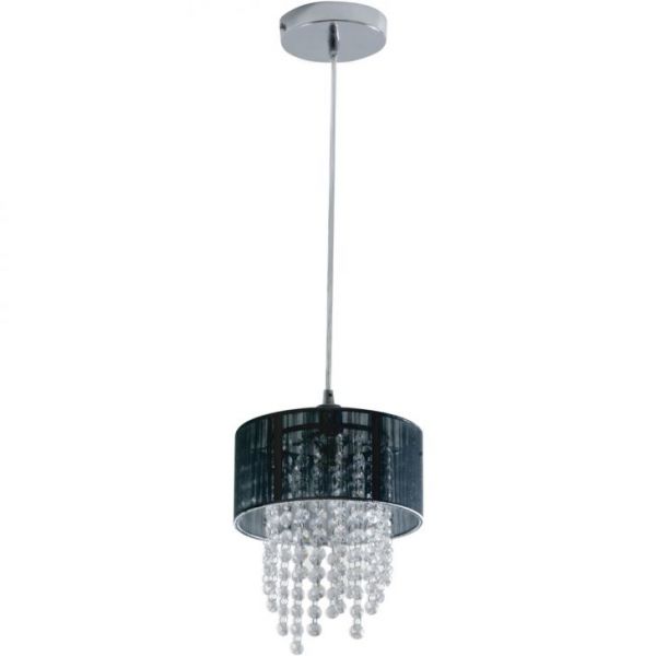 Lustre Mini Diamond Preto p/1 lâmp. (148960010) Startec