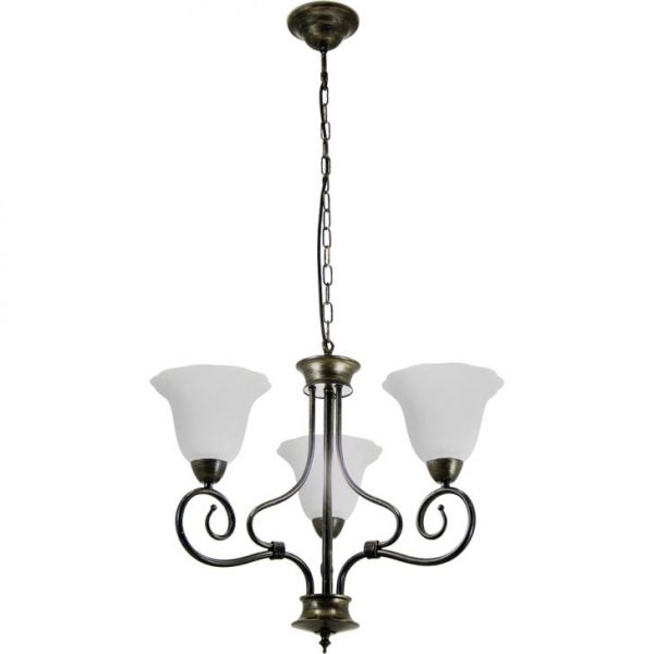 Lustre Oregon p/3 lâmp. Ouro Velho (149130000) Startec